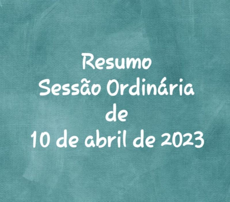 SESSÃO ORDINÁRIA